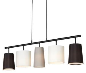 Lampada a sospensione 5xE14 Design by Kare nero bianco grigio Briloner