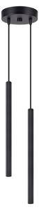 Lampada a sospensione ARCHE 2P nero 2xG9 8W acciaio 118x15x15cm Sollux Lighting