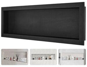 "NischenMeister - Nicchia per parete doccia 10x40,64x127cm - Installazione nicchia monostrato piastrellabile - Impermeabile - Pannello posteriore in XPS, legno, cemento - Bagno Camera da letto Studio"