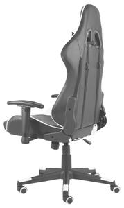Sedia da Gaming Girevole Bianca in PVC