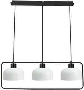 Lampada a sospensione sopra il tavolo da pranzo ZODIAC - 3xE27, 40 W, nero/bianco