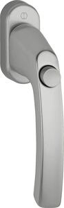 Maniglia per finestra HOPPE LIÈGE - pulsante, quadro 7 x 40 mm, effetto alluminio inox