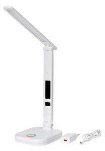 LED RGBW Lampada dimmerabile con ricarica wireless, display Porta USB 6W/5V 3000-6500K bianco