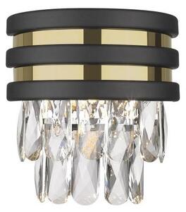Zuma Line W0525-01A-P7D7 - Applique da parete NAICA 1xG9/42W/230V nero/oro