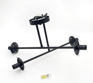 Brilagi - Lampadario da soffitto MALIVA 4xE14/15W/230V nero/trasparente