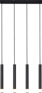 Zuma Line P241125804BL - Lampadario a sospensione con cavo VELIC 4xG9/5W/230V nero