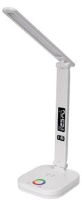 LED RGBW Lampada dimmerabile con ricarica wireless, display Porta USB 6W/5V 3000-6500K bianco