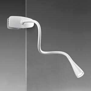 Applique pinza moderno perenz clip snake 5913 b led 3w lampada parete tavolo flessibile - Perenz