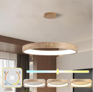 Brilagi -LED Lampadario a cavo FALCON WOOD LED/60W/230V 3000/4000/6000K 80 cm legno