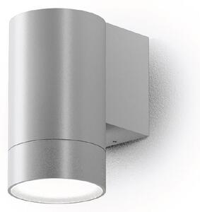 Applique led gea led lily m ges1062 gu10 ip54 grigio lampada parete alluminio monoemissione moderno - Gea Led