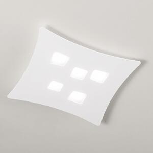 Plafoniera moderna gea luce isotta pm b gx53 led 55x50 alluminio lampada soffitto - Gea Luce