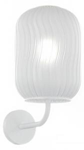 Applique moderno top light tender 1181 bi at bf e27 led vetro lampada parete - Top Light