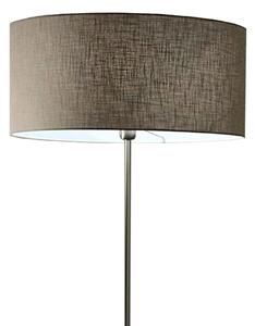 Piantana illuminando cilindro te 58 e27 led metallo tessuto cilindro lampada terra classica moderna - Illuminando