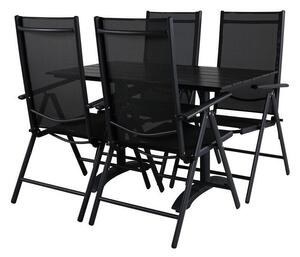 Tavolo e sedie set Dallas 2213Tessile, Metallo