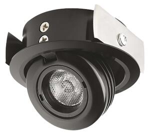 Spot incasso orientabile pan international pill nero rtl48109 rtl48112 290lm ip40 faretto controsoffitto - Pan International