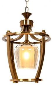 Lampada vintage a sospensione in Stile Industriale BROOKLYN W1 ottone