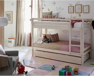 Letto a castello per bambini in legno Tiana 90x190/90x190cm, Opciones para la litera - Letto a castello + letto estraibile