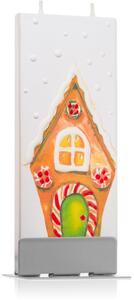 Flatyz Holiday Gingerbread House candela decorativa 6x15 cm