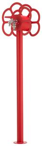 Fontana da Giardino con Rubinetto e Portatubo Integrato Belfer 42/SRF Rosso