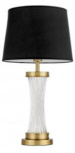 Lampada da tavolo comodino elegante originale in vetro paralume Nero