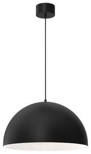 Lampadario a sospensione con filo SINGLE 1xE27/60W/230V diametro 50 cm nero/bianco