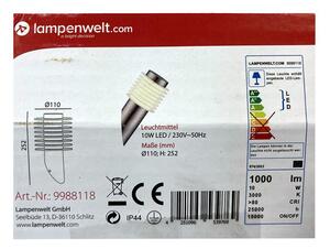 Lampenwelt - Lampada LED da muro da esterno LED/10W/230V IP44