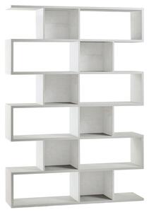 Libreria Modulare 6 Ripiani 150x215x38 cm Ossido Bianco