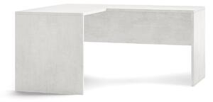 Scrivania da Ufficio Angolare Sinistra 160x76x150 cm Ossido Bianco