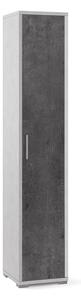 Armadio 1 Anta 39x199x41 cm Ossido Bianco/Ossido Nero
