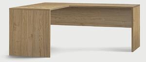 Scrivania da Ufficio Angolare Sinistra 180x76x169 cm Noce Stelvio
