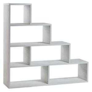 Libreria a Scala 4 Ripiani 150x144x38 cm Ossido Bianco