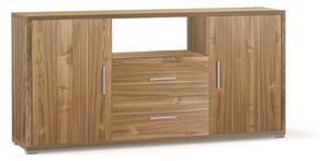 Madia 2 Ante 2 Cassetti 174x84x41 cm Noce Stelvio