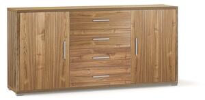 Madia 2 Ante 4 Cassetti 174x84x41 cm Noce Stelvio
