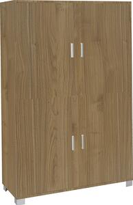 Mobile Multiuso 4 Ante 107x162x41 cm Noce Stelvio