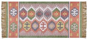 Tappeto multicolore 80 x 150 cm stile indiano orientale camera da letto soggiorno Beliani