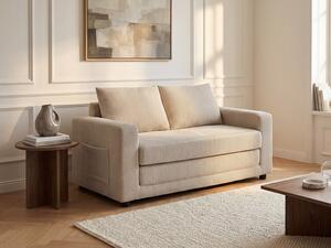 Divano letto 2 posti in Velluto a coste Beige - MIRTO