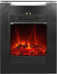 Camino elettrico "Tessin" di colore nero, marca Kaminofen, modello AY 627, ideale per decorare
