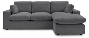 Divano angolare grigio scuro Belair – Bobochic Paris