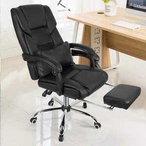 Sedia ergonomica da ufficio per manager, con schienale regolabile e cuscino