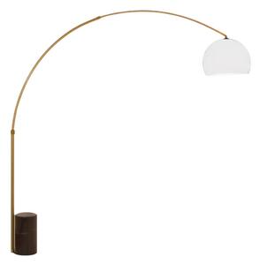 Piantana arco illuminando curve g nr os e27 led metallo marmo acrilico - Illuminando