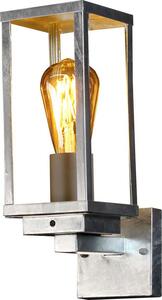 Eco-Light lampada da parete per esterni Karo zincata IP44 max. 60W E27 interruttore sensore crepuscolare