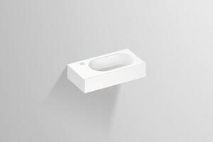 Lavabo Alape WT.XXS450H.R, rectangulaire L : 450mm H : 100mm P : 236mm, blanc, 4297000000, 4297000000