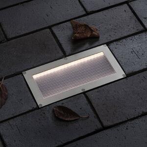 Paulmann Sorea, faretto da incasso a LED e solare, in ferro, lunghezza 20 cm, Sorea, Alluminio / Grigio / Zincato, Acciaio Inox, Faretto da incasso da terra