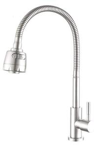 Rubinetto per lavabo in acciaio inossidabile con rotazione a 360°