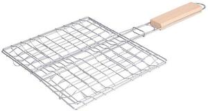 Griglia per barbecue in filo metallico - 21,5x19 cm - distribuzione uniforme del calore - 170 grammi