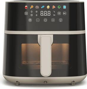 Tognana Friggitrice ad Aria 6 Litri Potenza 1700W con Timer e Termostato Regolabile colore Champagne/Nero - D2DFA12IRCH