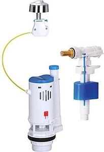 Set di meccanismi per WC con valvola a galleggiante laterale - ROUSSEAU - 3/6 l - NF