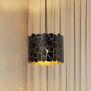 Lindby lampada a sospensione Aralena, nero/oro, metallo, Ø 26 cm