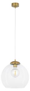 Lampada a sospensione ASTI in ottone, 1xE27x40W, vetro, dimensioni: 80x29x29 cm, IP20, Jupiter