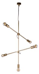 Lampadario STICKS dorato 5xE27x60W in metallo, dimensioni: 120x73x73 cm, IP20, Nowodvorski Lighting